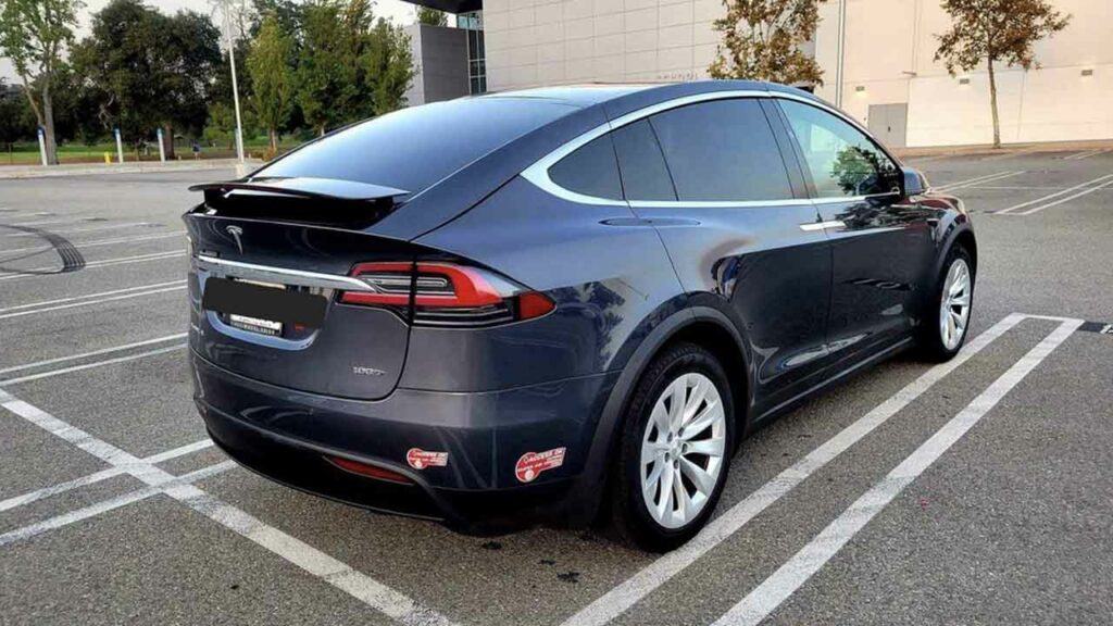 2017 Tesla model x for sale rear three quarters