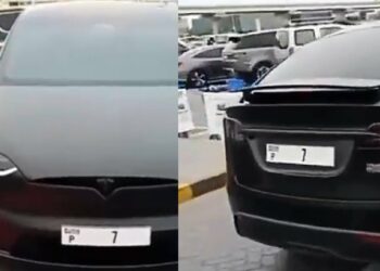 Tesla Model X Bears Most Expensive Number Plate in World