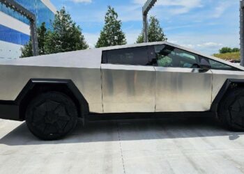 Tesla Cybertruck Production Model Seen