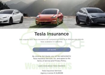 Tesla insurance policy website