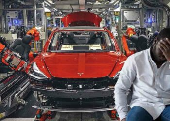 Tesla factory production black workers