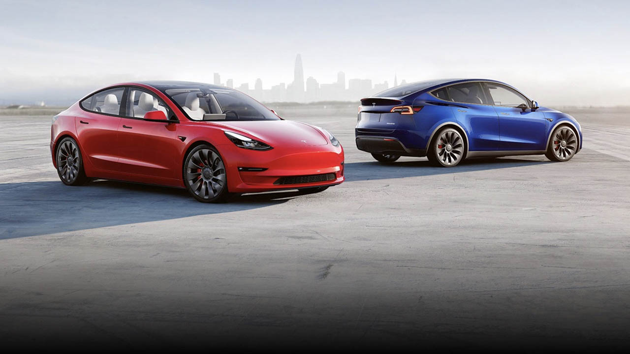 Tesla model 3 and model y