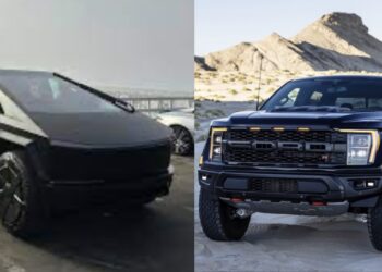 Tesla Cybertruck Cyberbeast vs Ford F-150 Raptor R