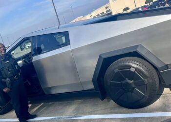 Tesla Cybertruck Checked Out by Rosenberg Police Texas