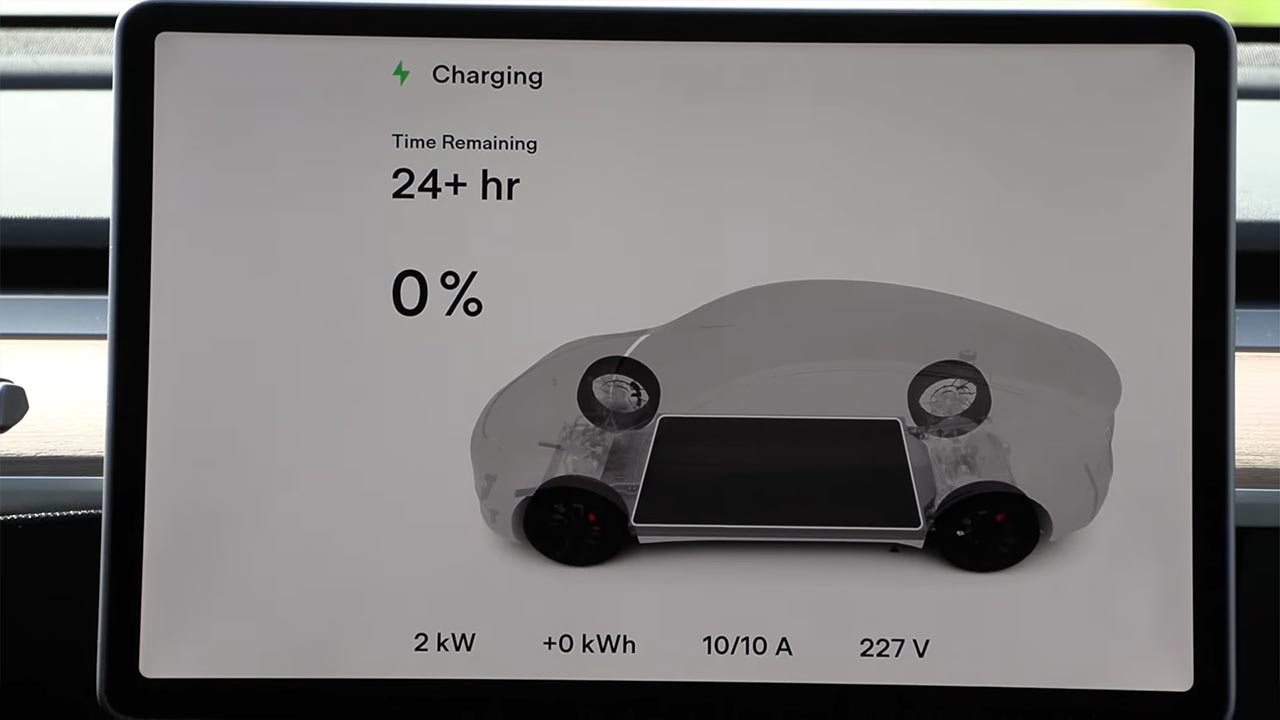 Tesla with dead battery