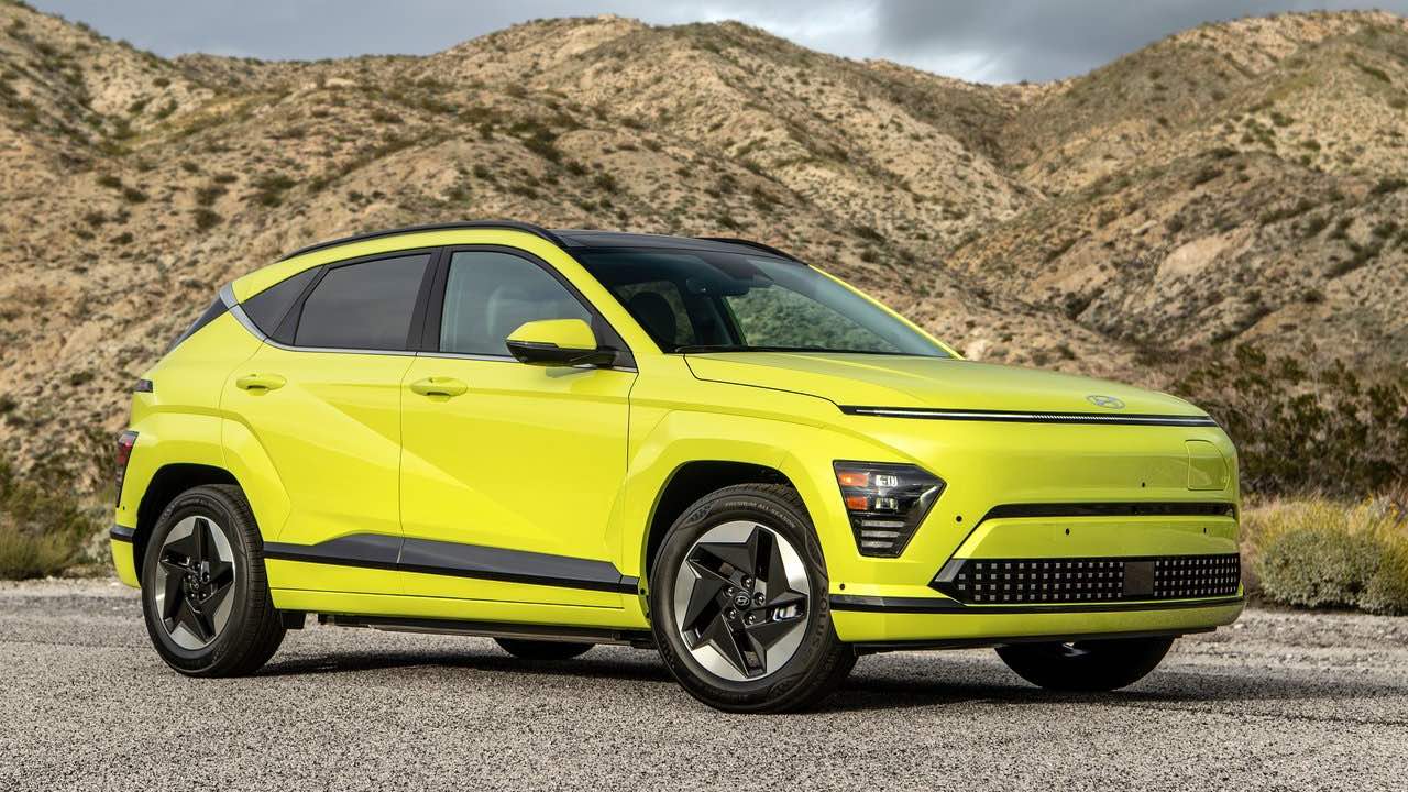 Hyundai Kona Electric Front Three Quarters - Best Electric Cars in the USA